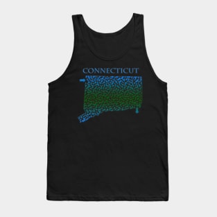 Connecticut State Outline Maze & Labyrinth Tank Top